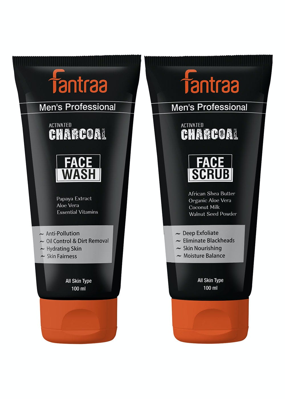 Activated Charcoal Face Wash and Scrub