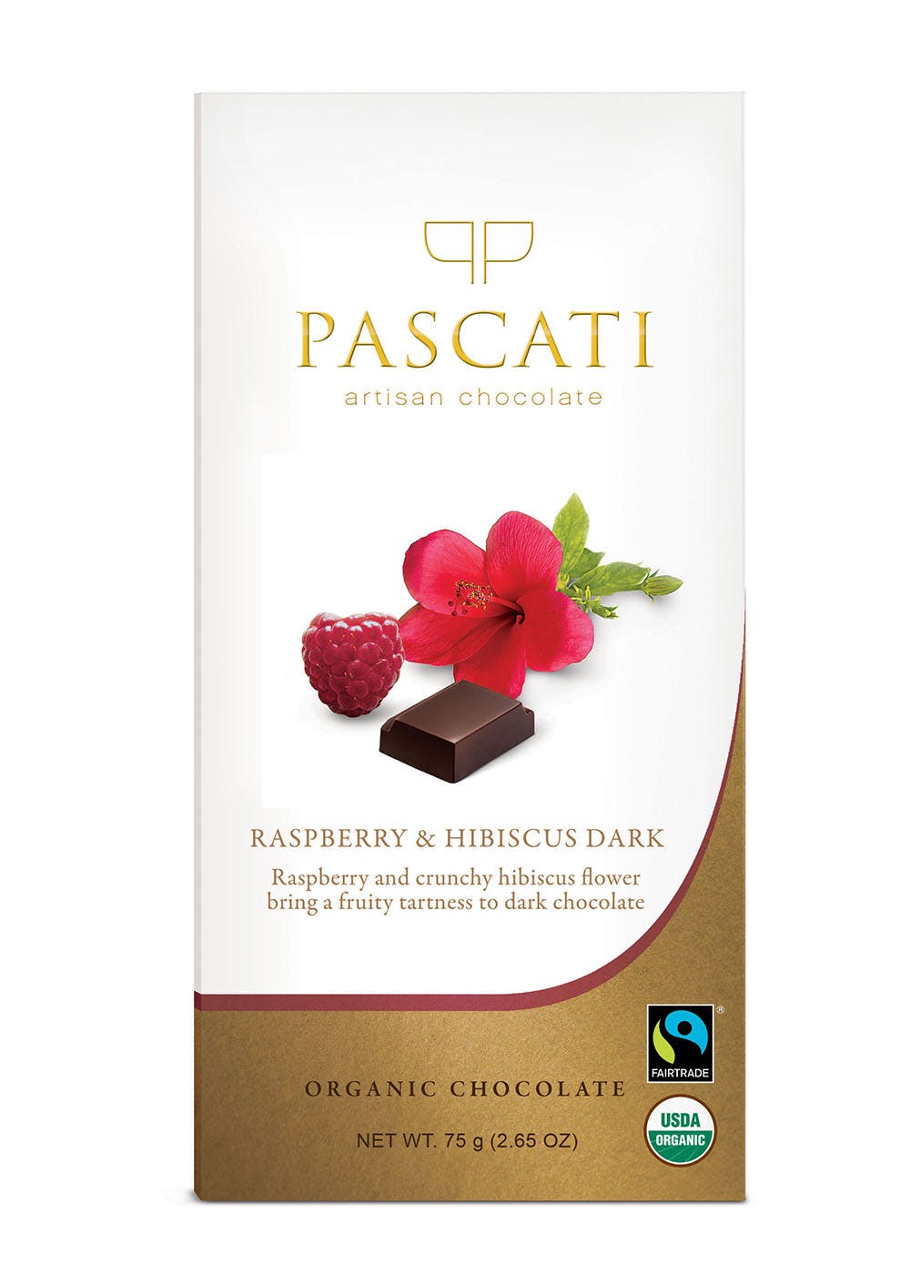 Raspberry & Hibiscus Dark Chocolate- 75gm