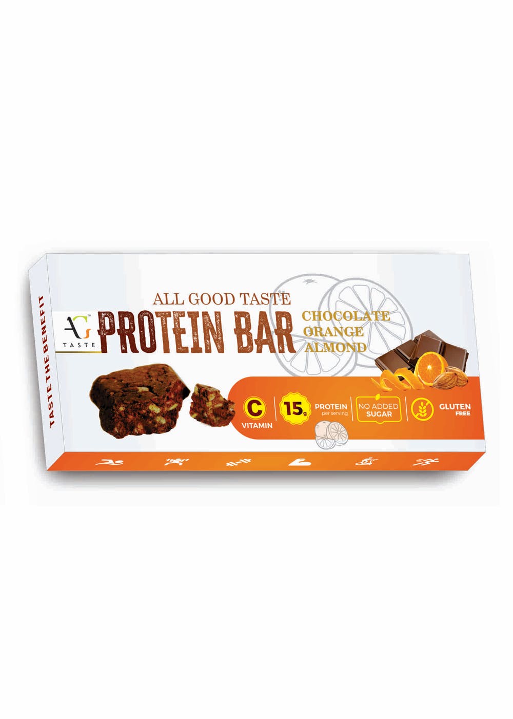 Chocolate Orange Almond Pack of 6 Protein Bars