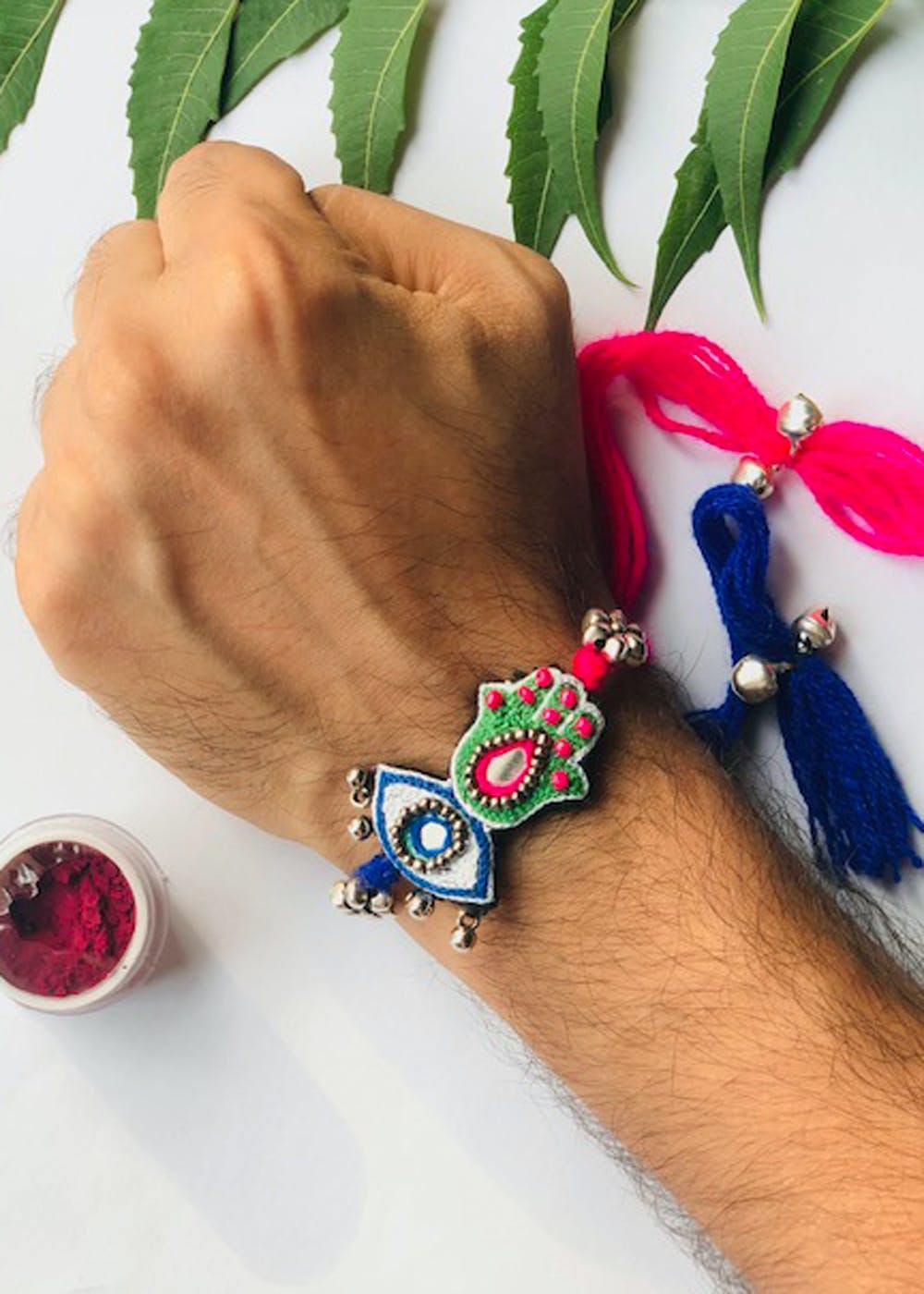 Get Hamsa Hand Rakhi at ₹ 500 | LBB Shop