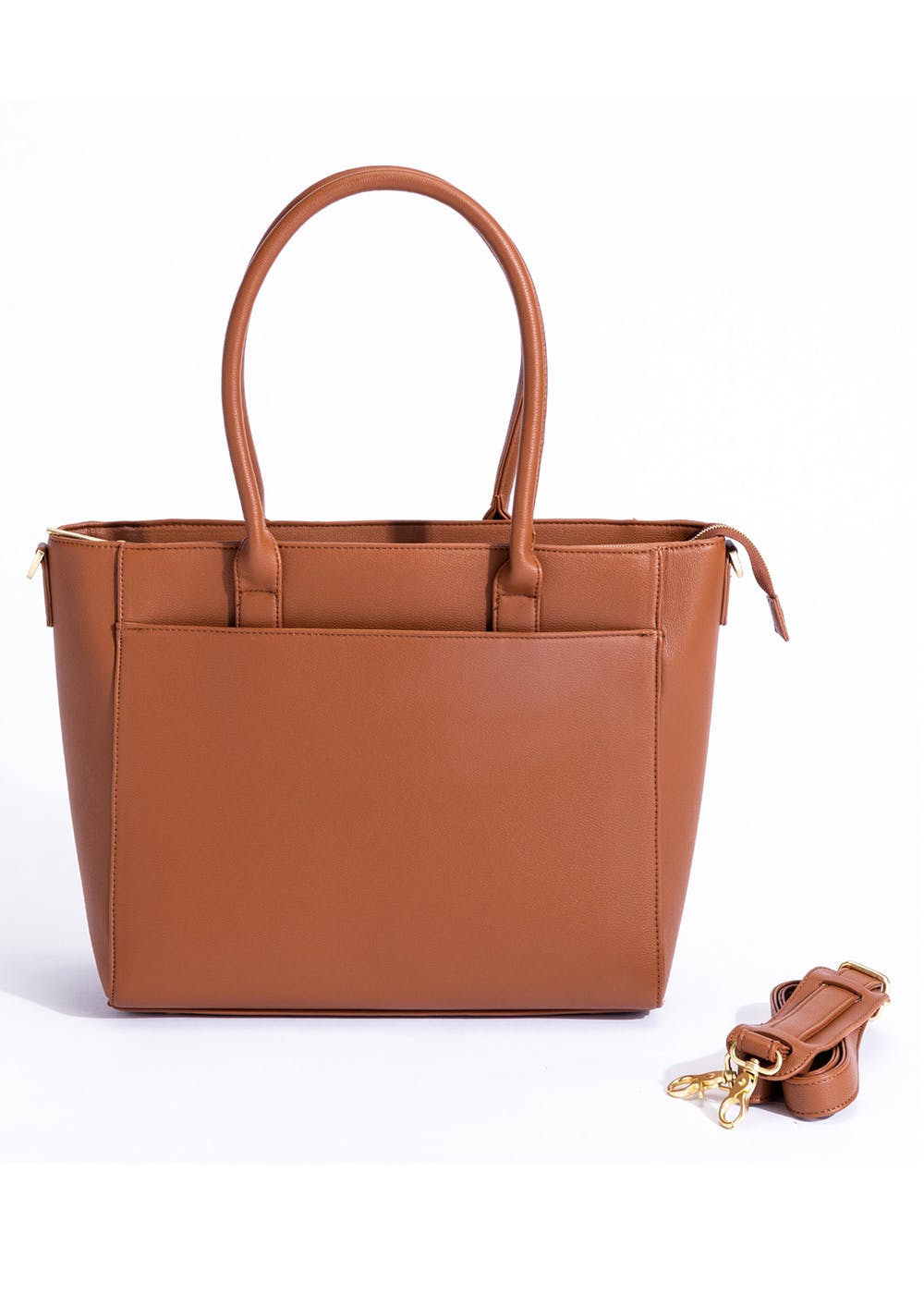 Everpret Women's Laptop Tote Shoulder Bag For Work Vegan Leather Fits Up To  13.5