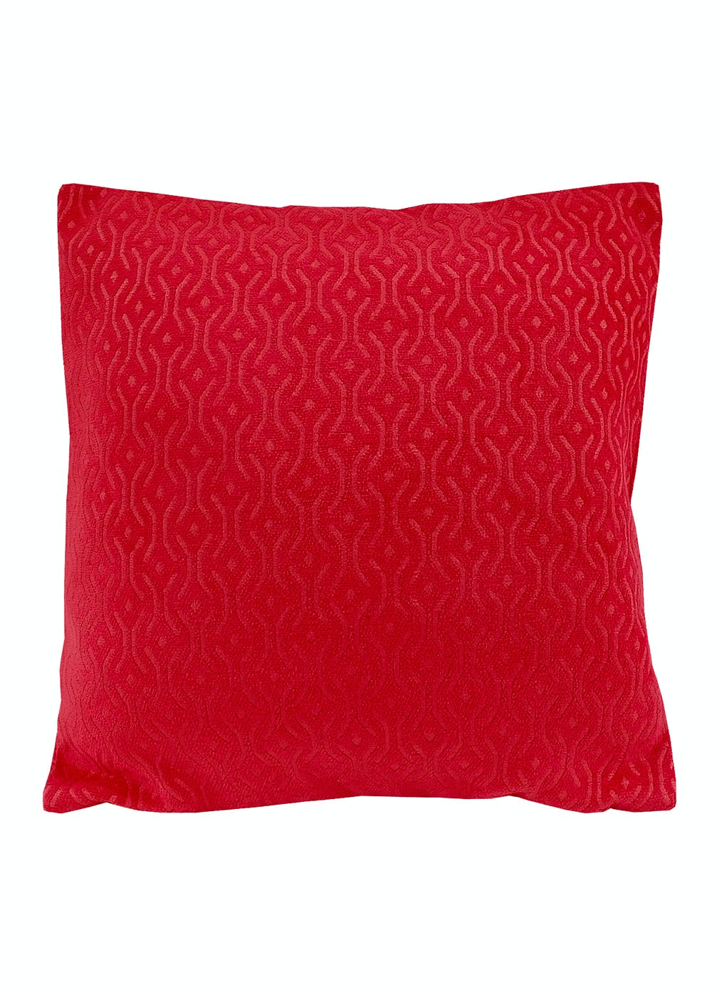 Red Jacquard Cushion Cover (1Pc)