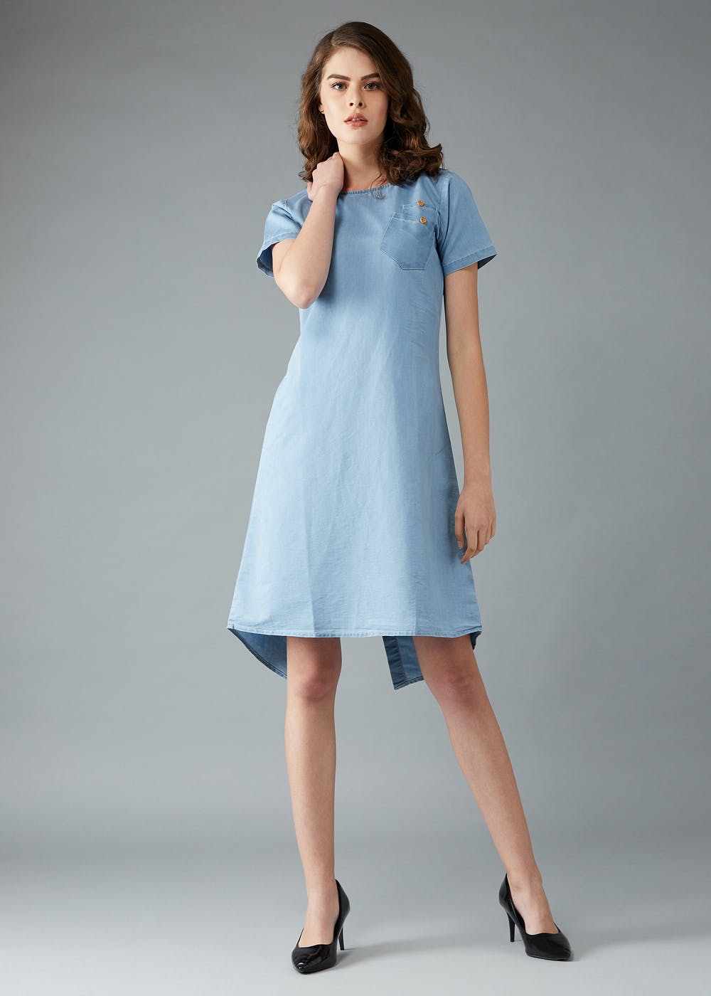 60s denim dress