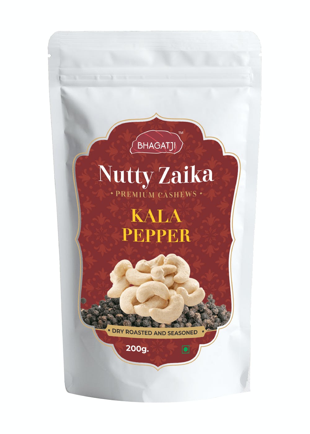 Nutty Zaika Premium Cashews (Kala Pepper) - 200g