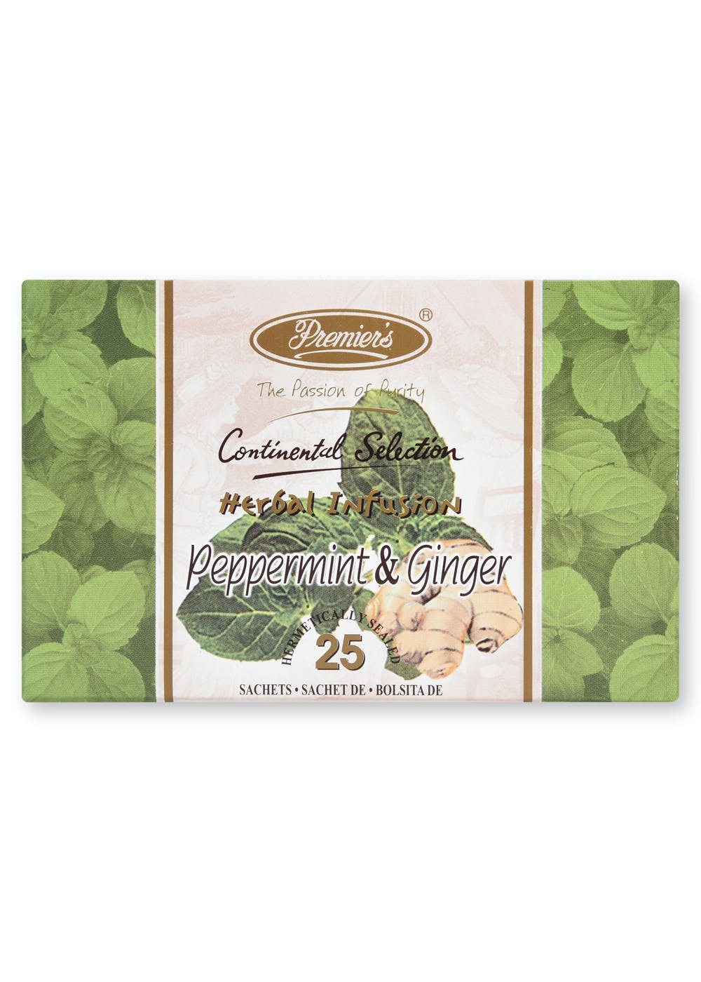 Peppermint & Ginger Herbal Infusion Tea (Tea Bags) - 37.5g