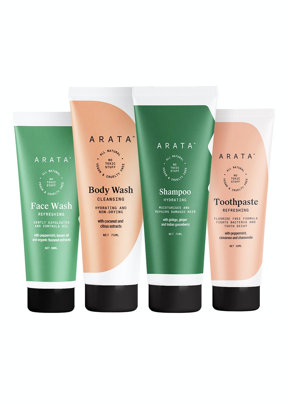Get Travel Kit (Hydrating Shampoo 75ml, Body Wash 75ml, Toothpaste