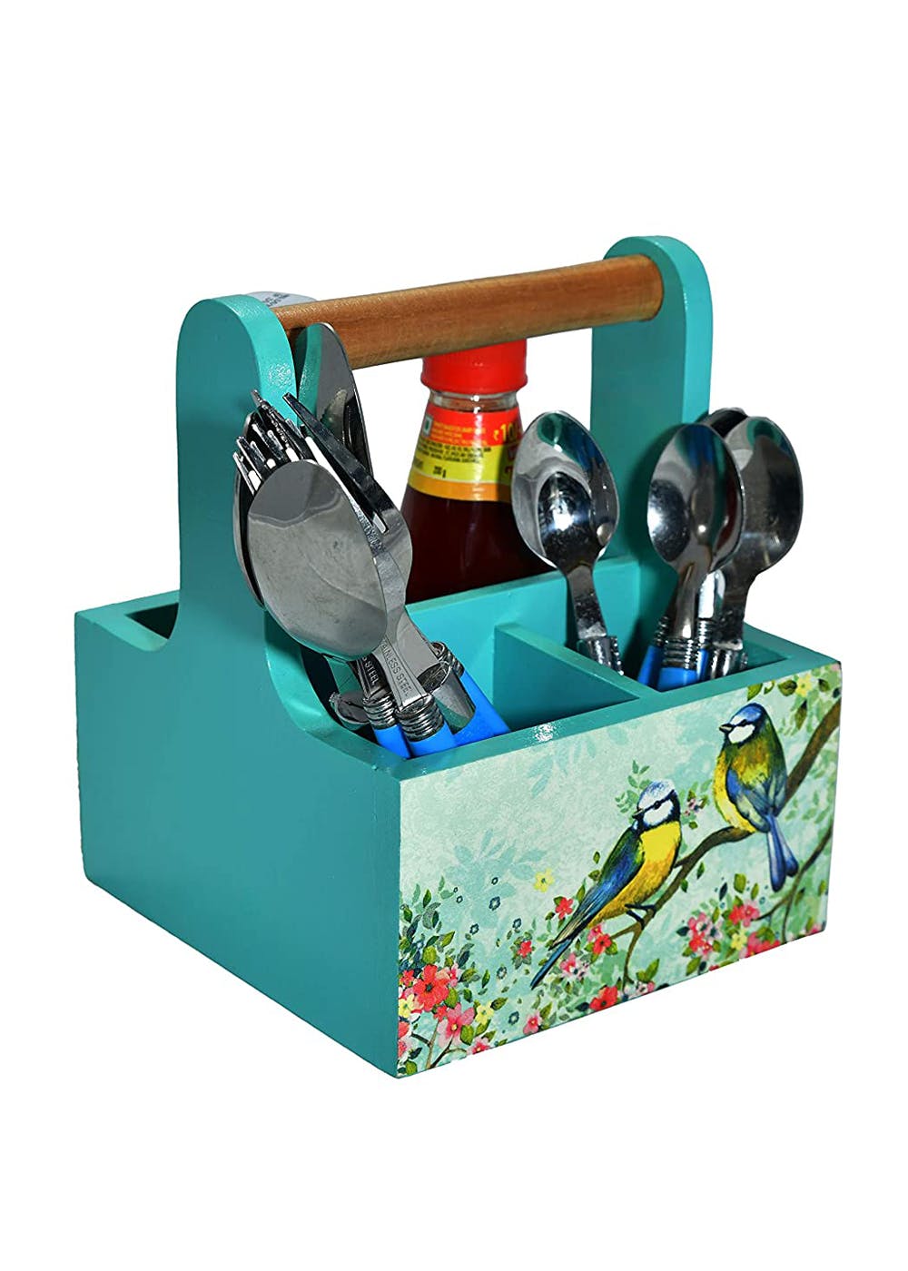 Get Blue Spoon Stand/Cutlery Holder at ₹ 1450 LBB Shop