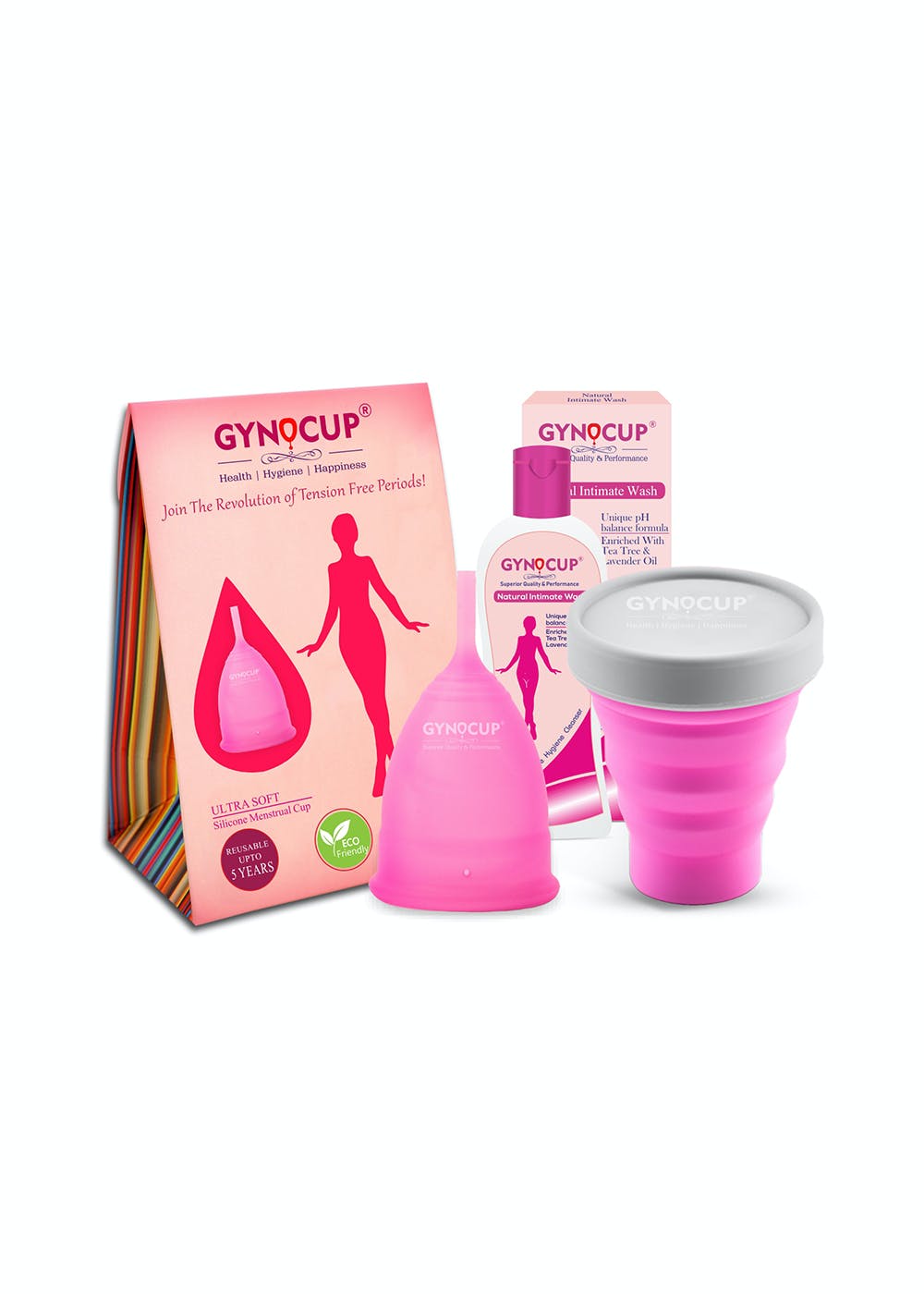 Get Menstrual Cup, Female Intimate Wash (100ml) & Sterilizer Container ...