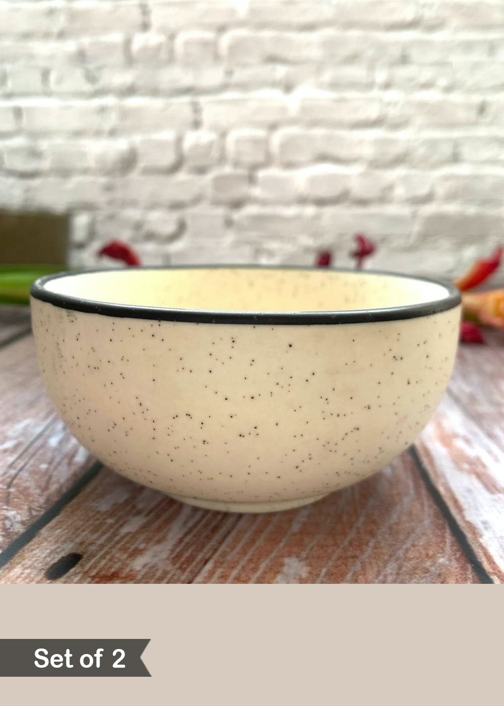 Get White Ceramic Bowl Set Of 2 At 499 LBB Shop   1 280 3978 