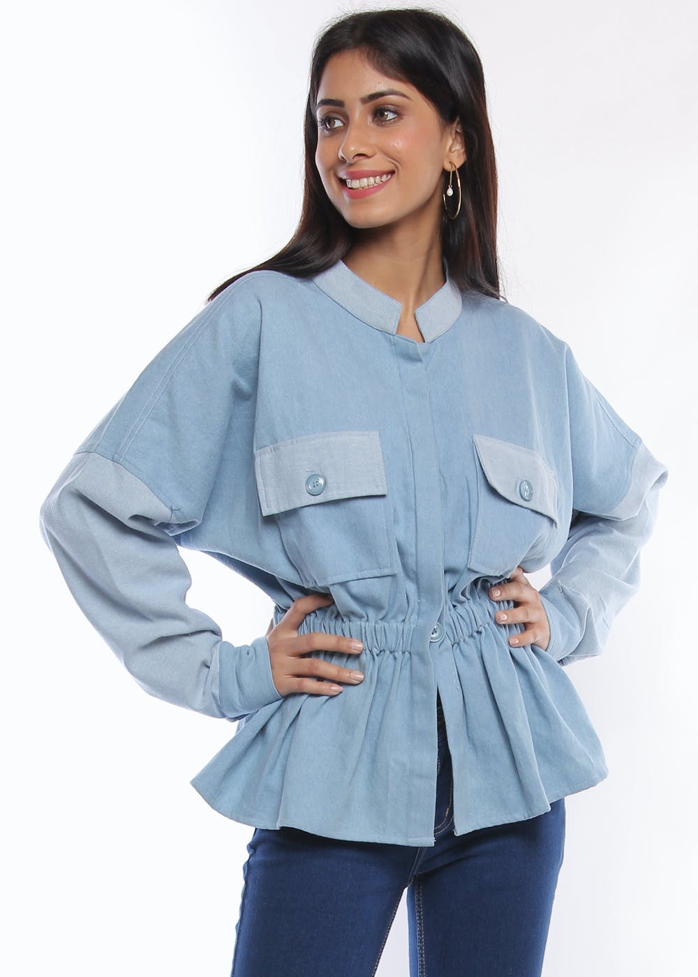 big oversized jean jacket