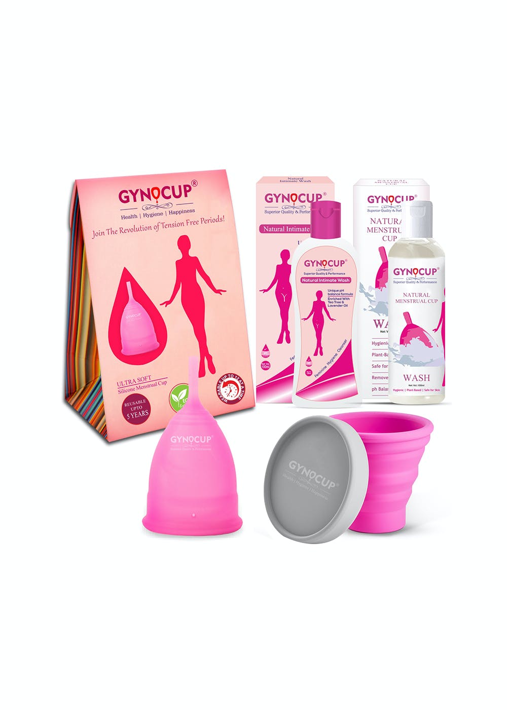 Get Menstrual Cup, Cup Wash (100ml), Female Intimate Wash (100ml ...