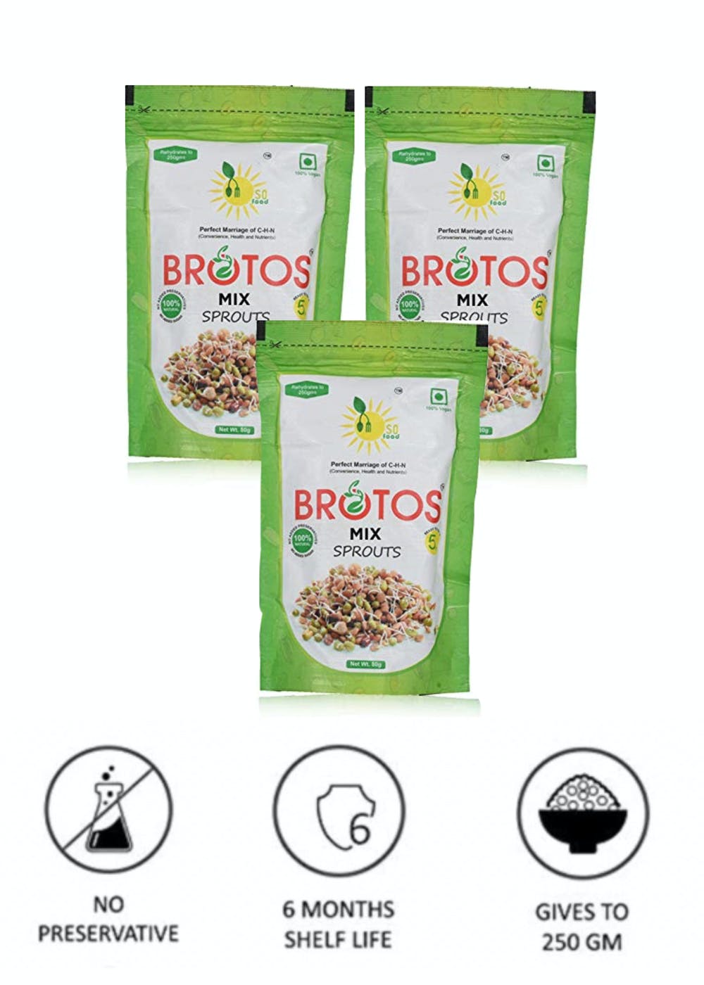 Instant Mix Sprouts (Pack of 3)
