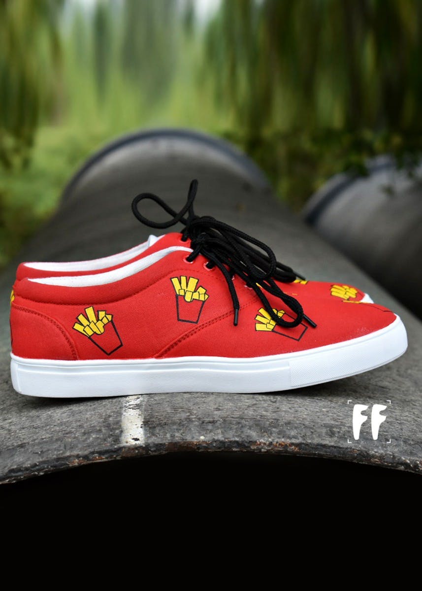 French Fries Graphic Sneakers