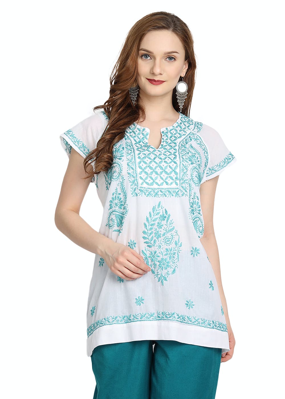 Stylish Fancy Georgette With Embroidery Design Short kurti For Women – SVB  Ventures