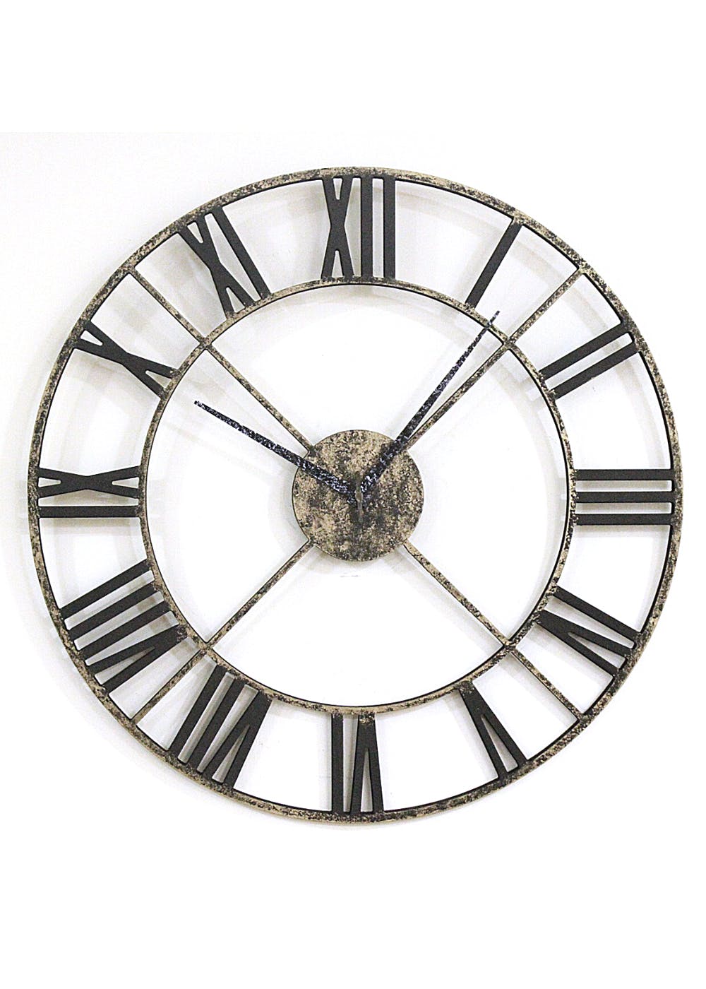 Get Black & Bronze Roman Big Wall Clock at ₹ 1875 LBB Shop