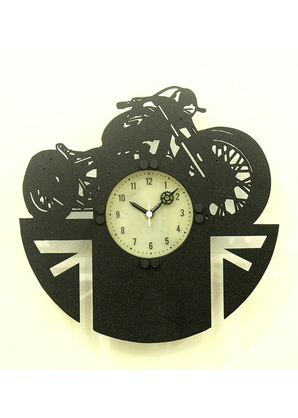 Handcrafted Bike LED Wall Clock 