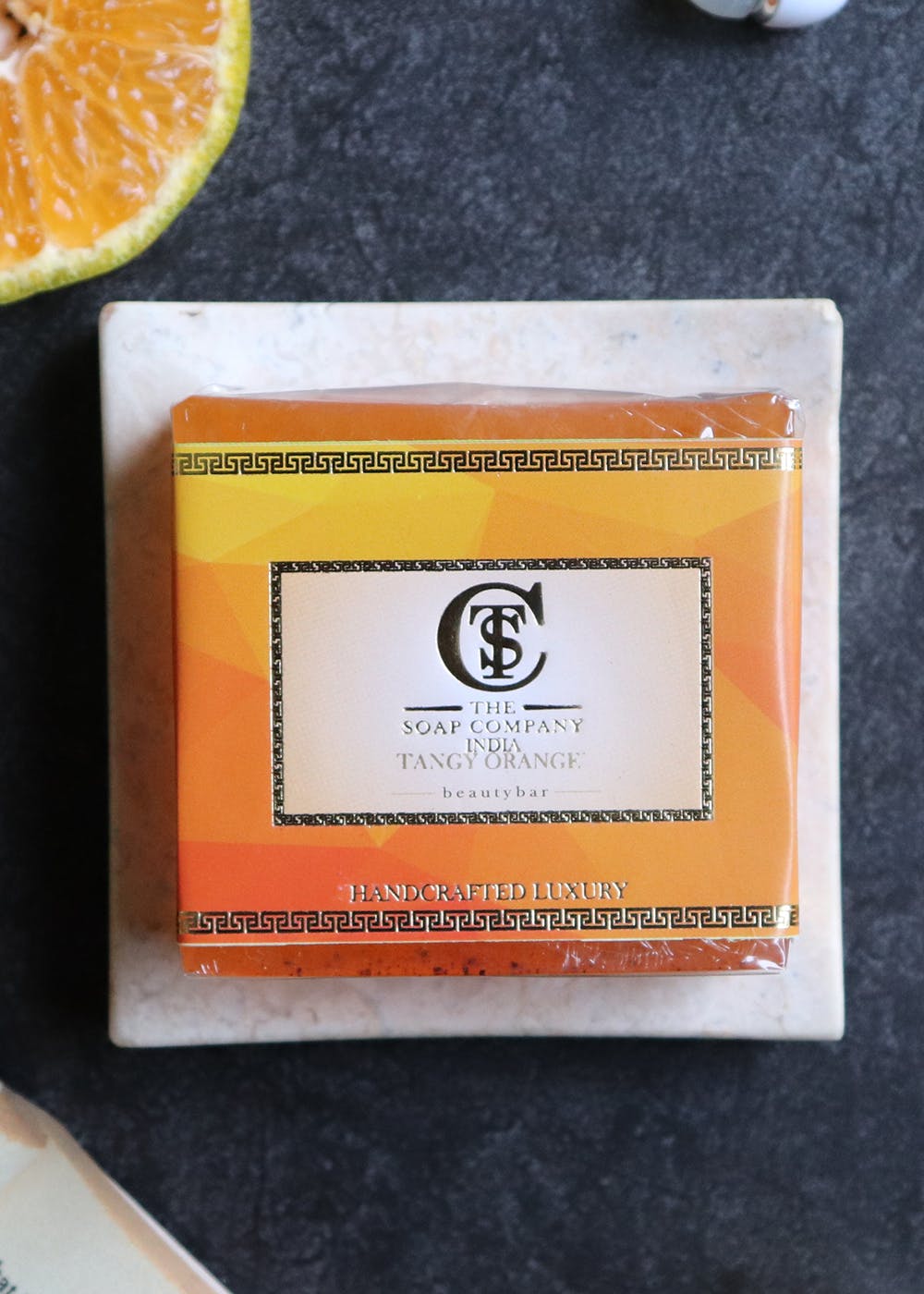 Handcrafted Luxury Tangy Orange Soap (125 g)
