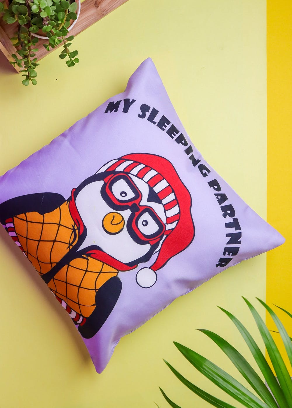 Sleeping Partner Graphic Cushion Cover