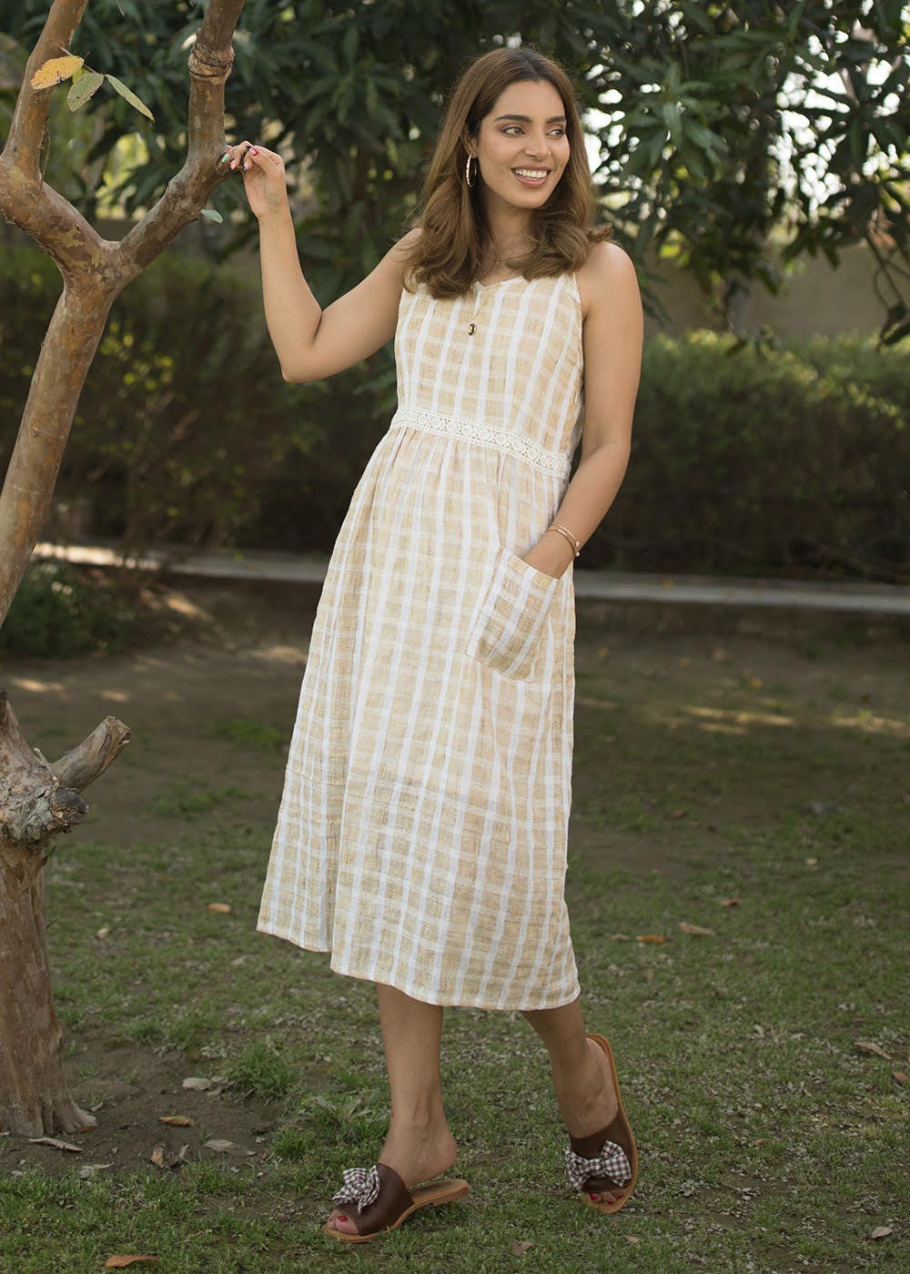 Silk jute sundress new arrivals
