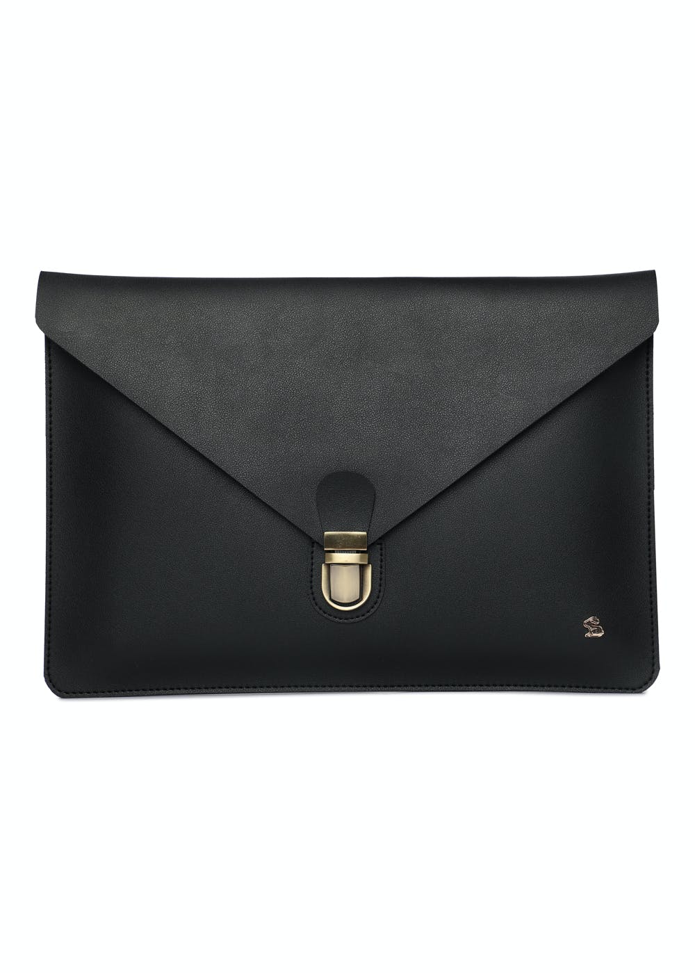 Solid Matte Envelope Flap Laptop Sleeve - Black