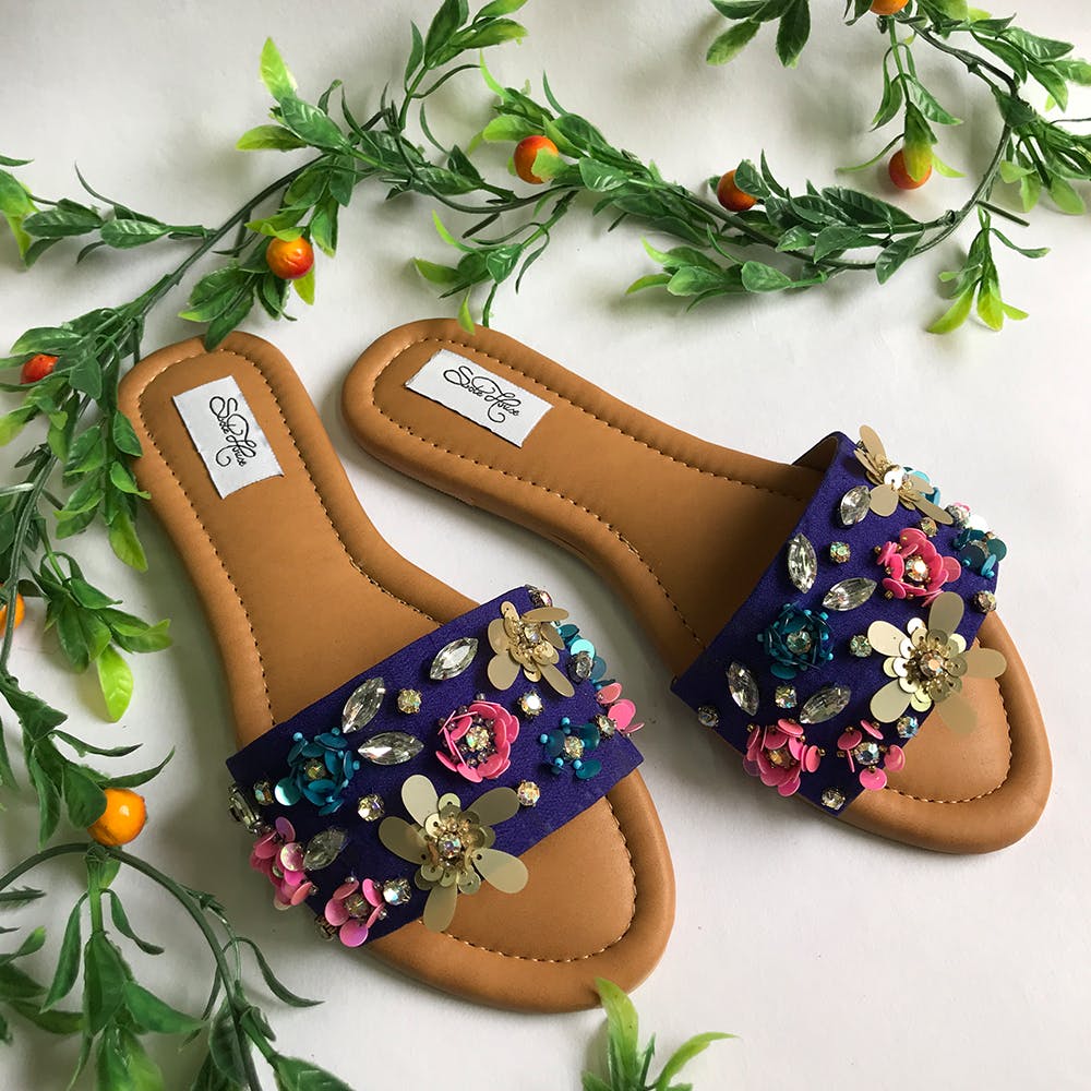 Get Flower Bloom Flats at ₹ 2000 LBB Shop