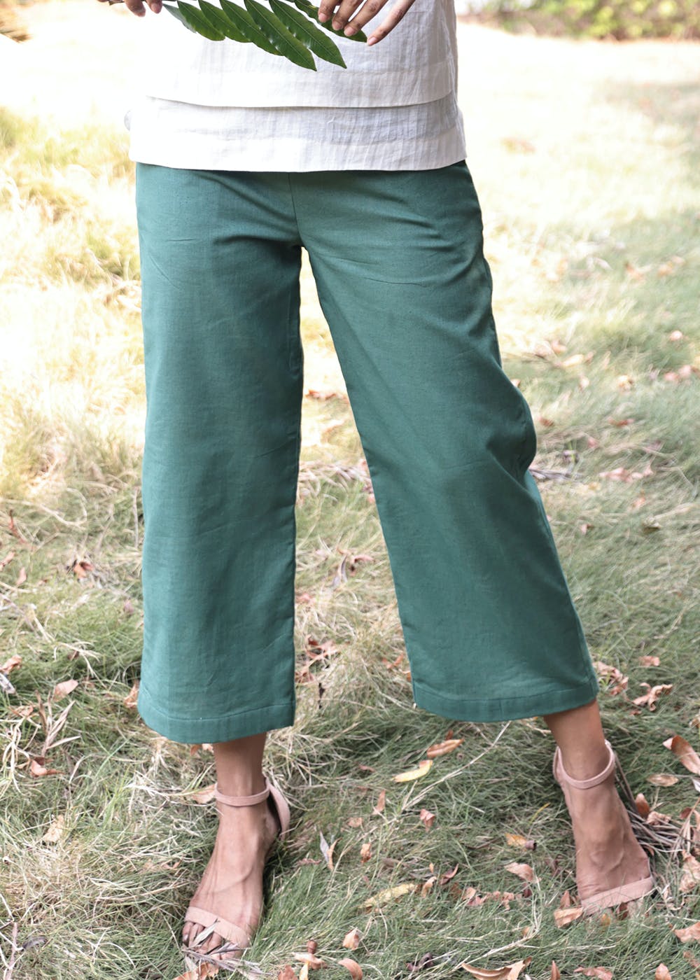 Get Rosalie Jade Green Pants at ₹ 2190 | LBB Shop