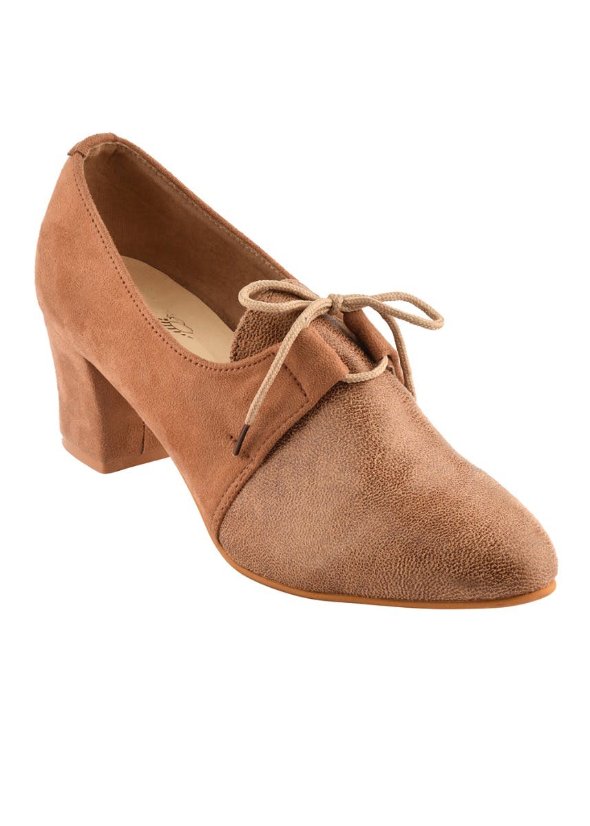 block heel oxfords