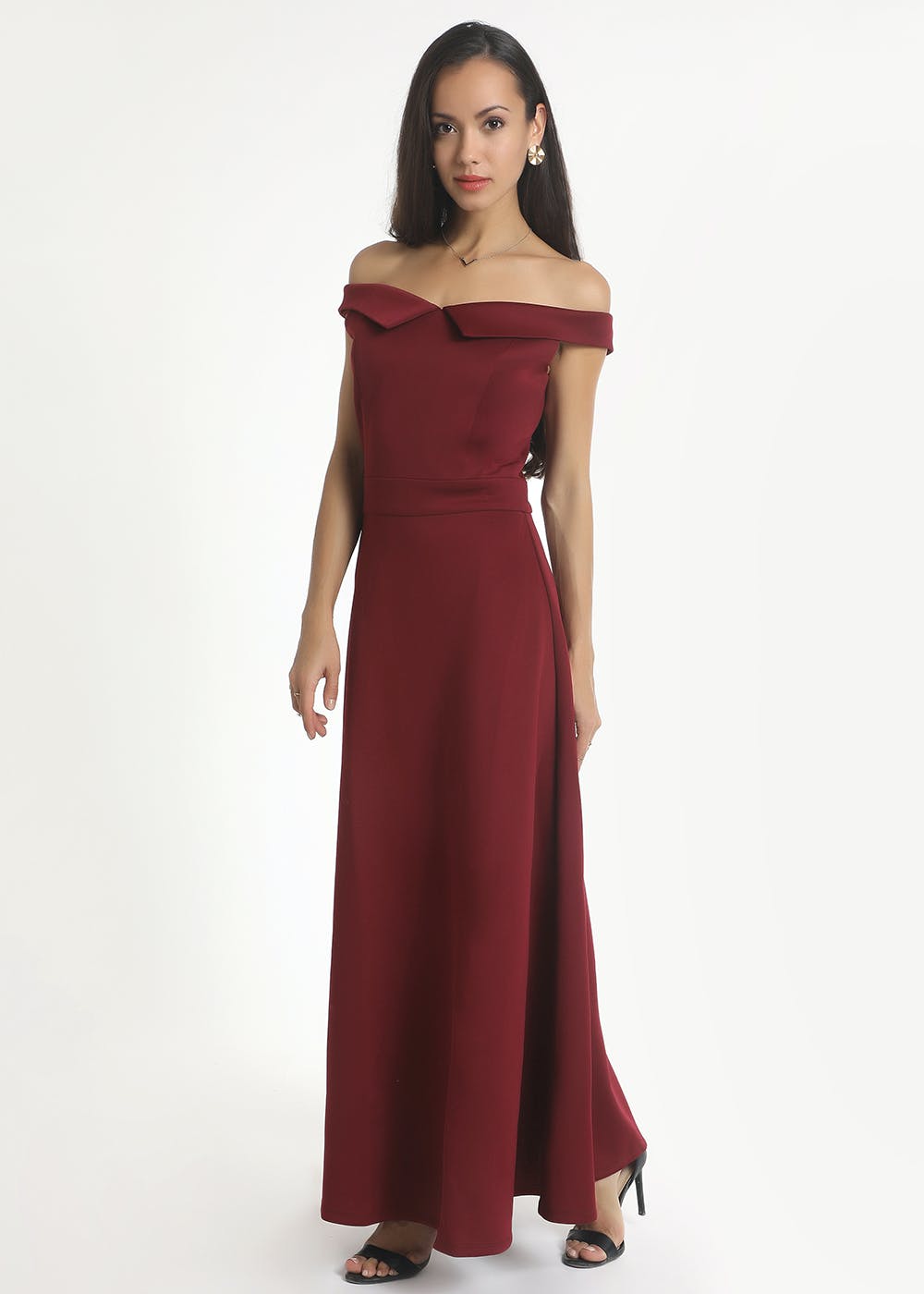 Stylish Women Half Sleeves Solid Off Shoulder Asymmetric Casual Loose Long  Dress | eBay