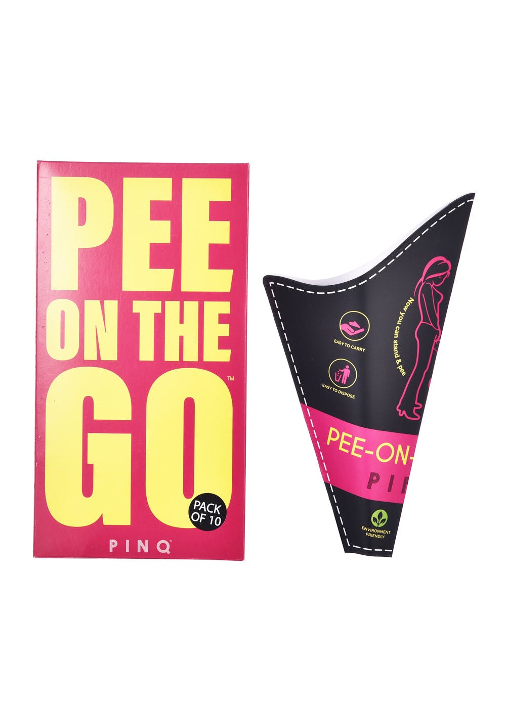 Pee-On-The- Go-Combo of 2 (20 Pcs)- Bio-Degradable & Eco-Friendly Urination Funnels