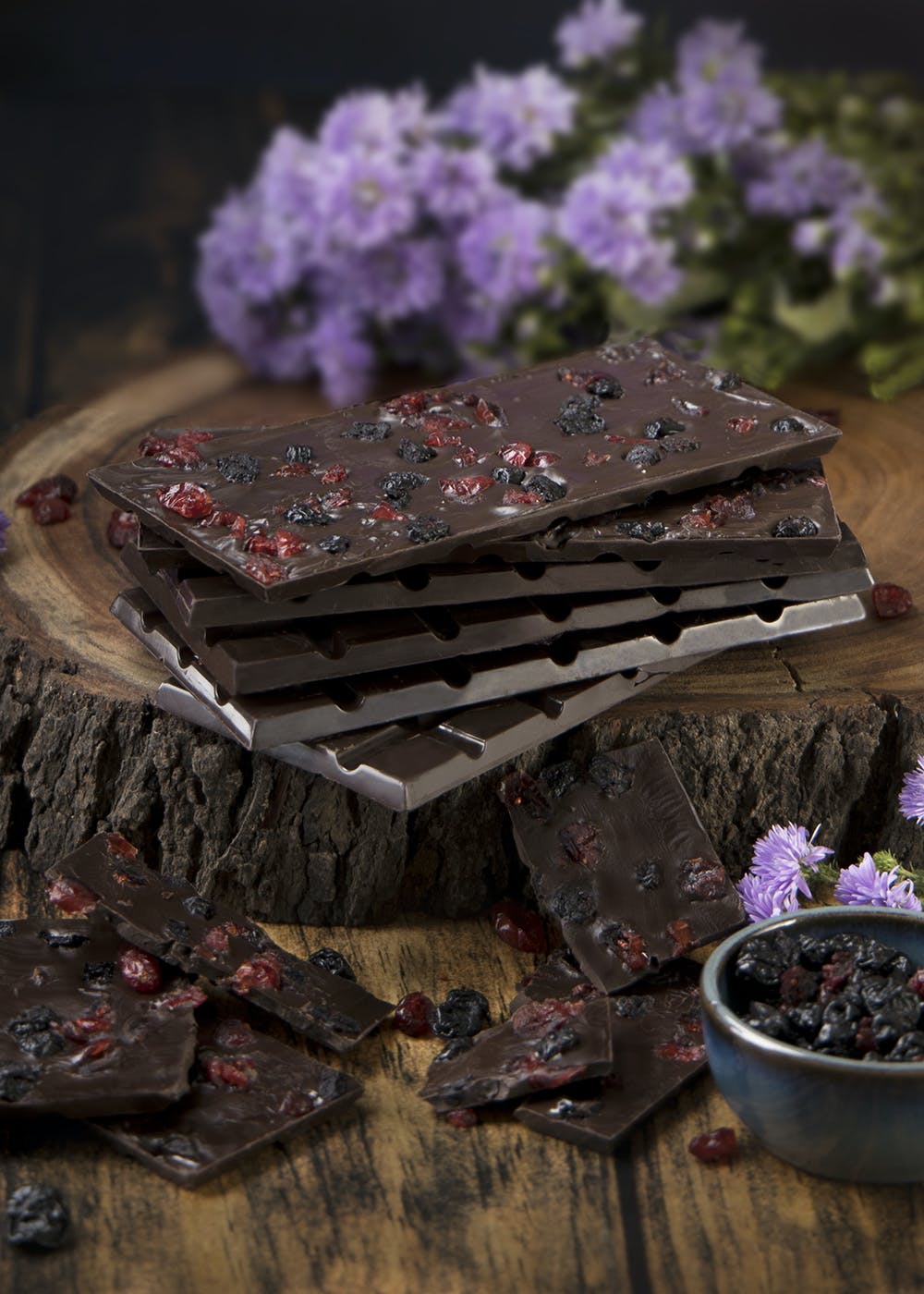 Dark Chocolate Mixed Berries Artisan Bar - (Pack of 3) - 195 gm Each
