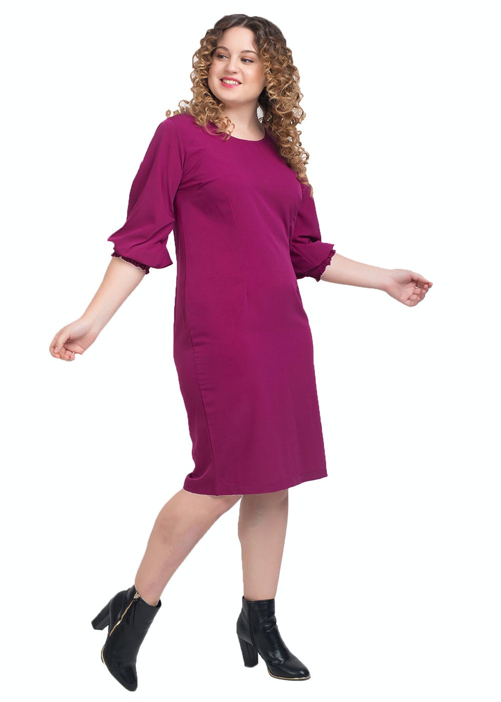 purple day dress