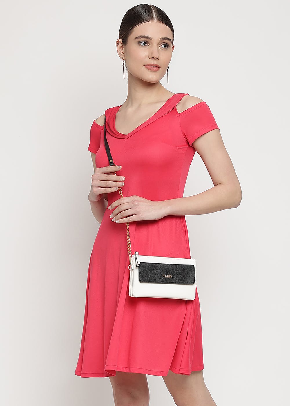 WAYFARER White Shoulder Crossbody Sling Fabric Purse