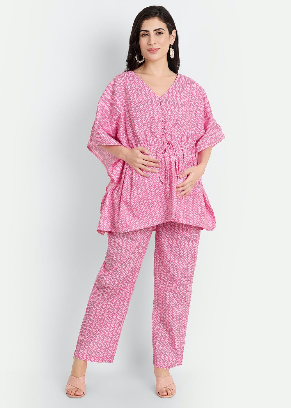 Get Spes Maternity & Nursing Kaftan Coord Set at ₹ 2205 LBB Shop