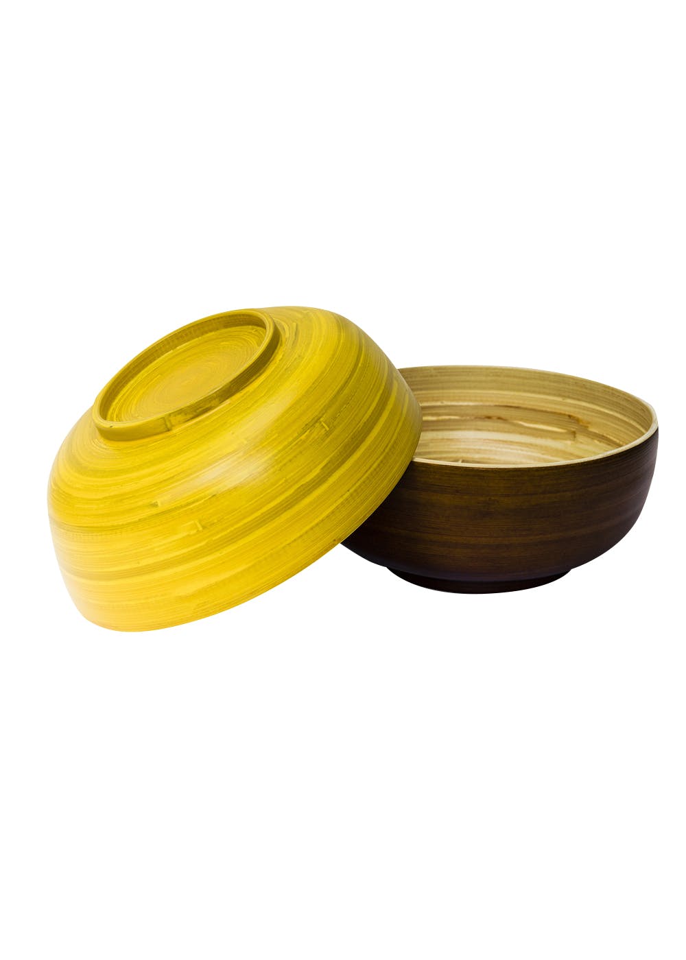 Bamboo Bowl SM - Set of 2 (Brown and Yellow)