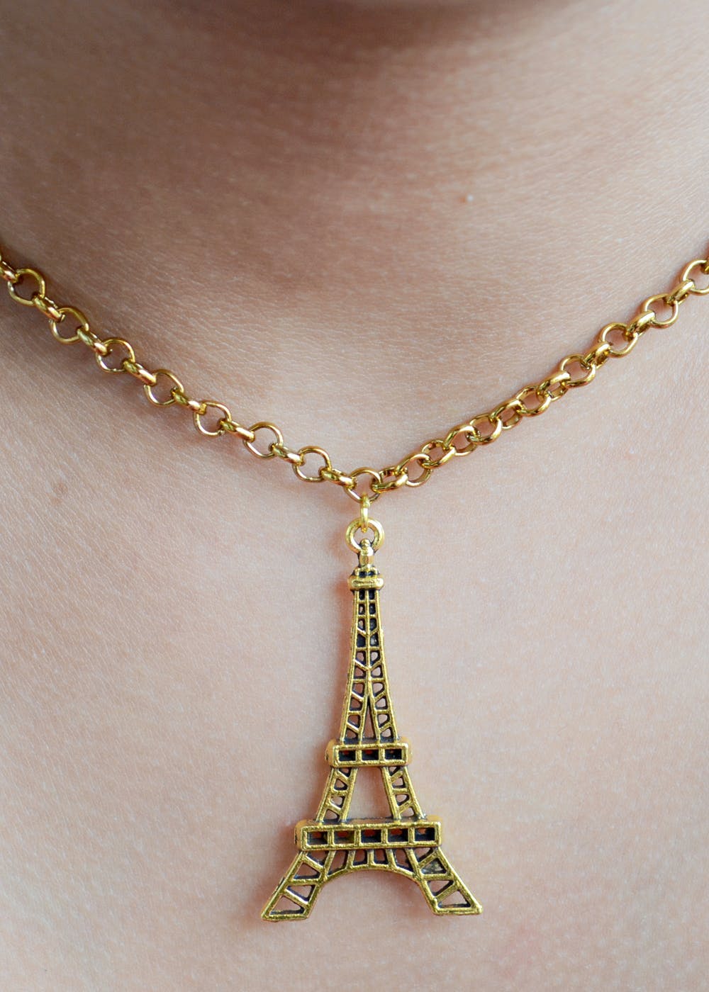 Buy Sullery Black Eiffel Tower Necklace Paris France Locket With Adjustable  Leather Cord Chain Necklace Pendant For Men And Boys Online In India At  Discounted Prices