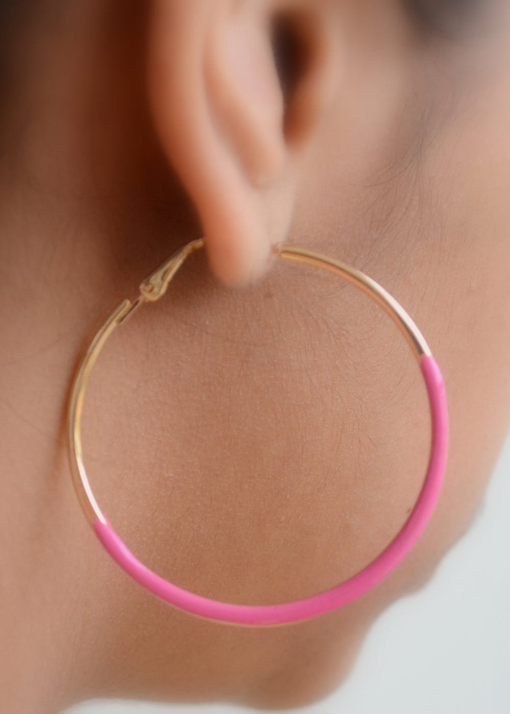18ct Gold  Pink Sapphire Hoop Earrings  Annoushka US