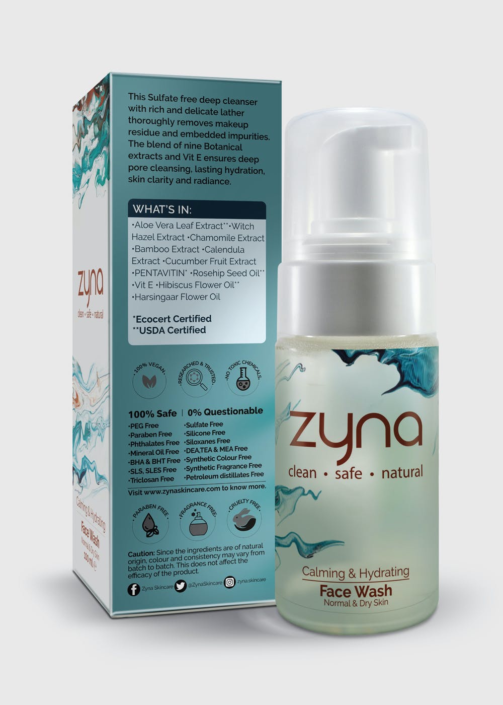 silicone free face wash