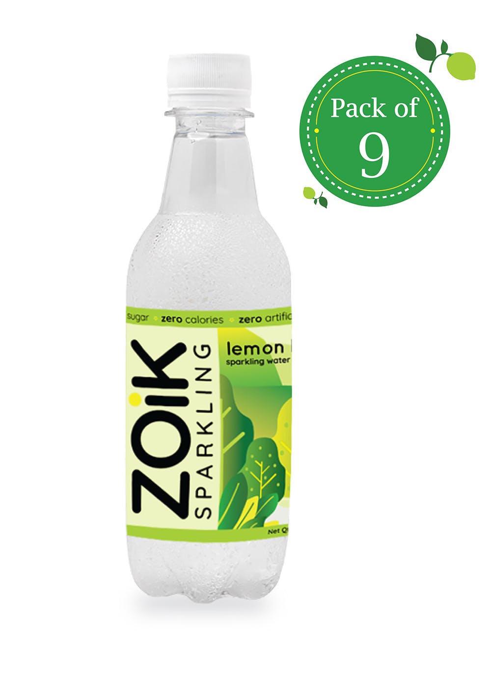 Lemon Lime Flavoured Sparkling Water - Pack of 9