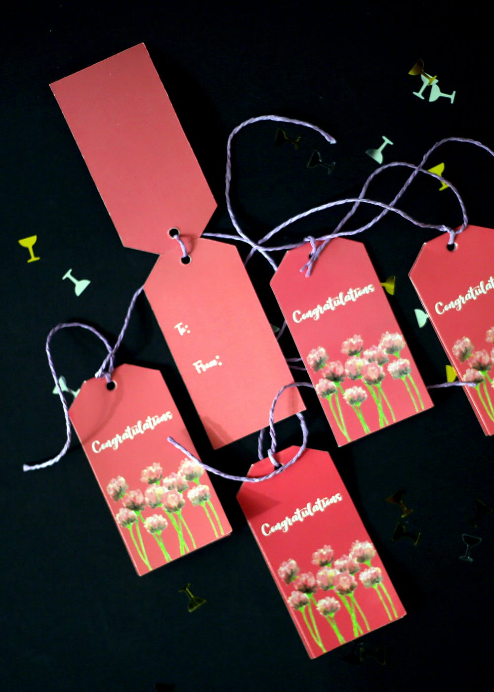 Get Gift Card Pink Congratulations Set of 5 at ₹ 150 LBB Shop