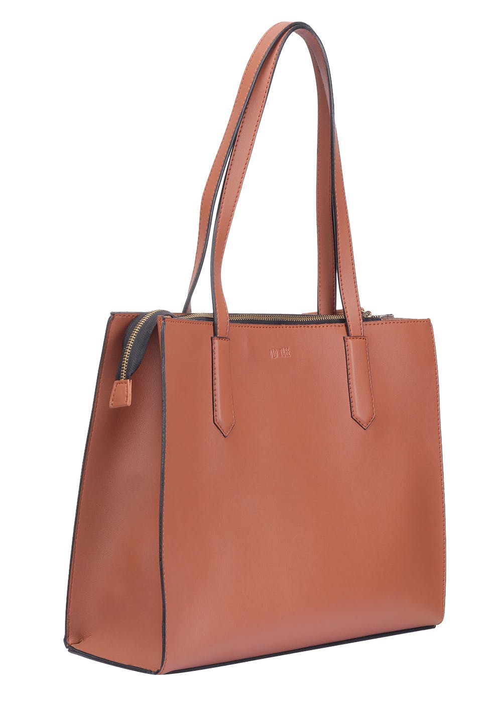 22 Tote Zip Top Tote Bag Women's Fashion Top Handle Tote Bag Casual Shoulder Bag (Camel), Size: One size, Brown