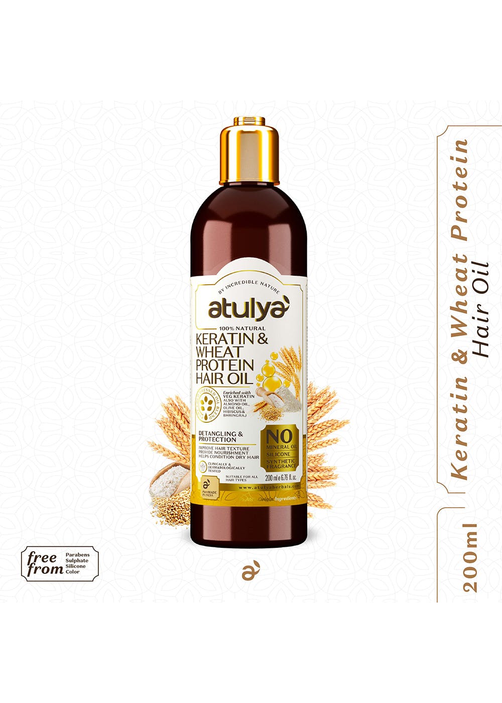 Get Keratin & Wheat Protein Hair Oil at ₹ 521 | LBB Shop
