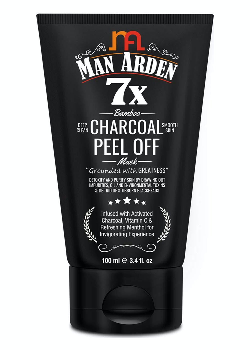 man arden charcoal peel off mask