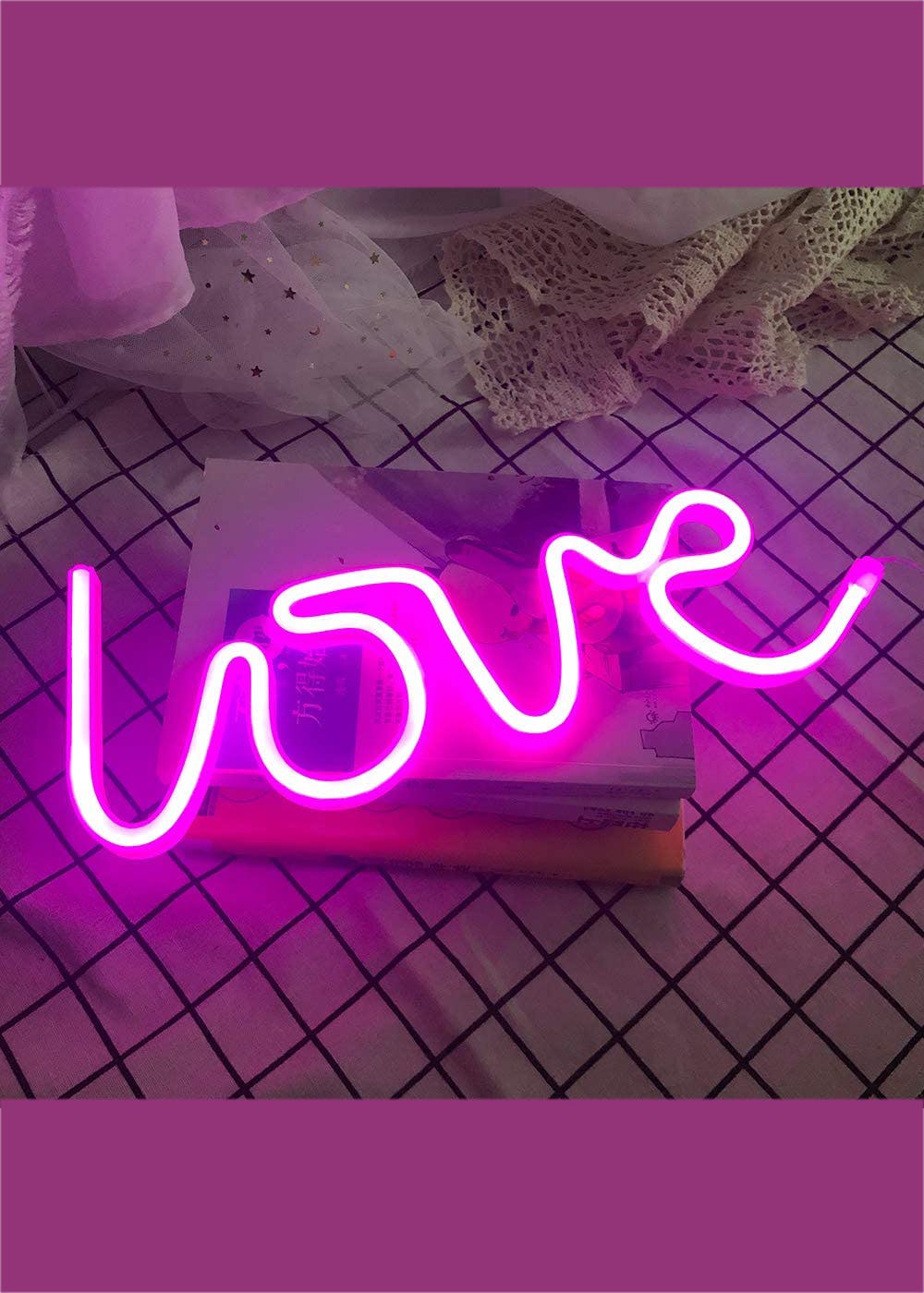 Get Led Pink Love Light at ₹ 899 | LBB Shop