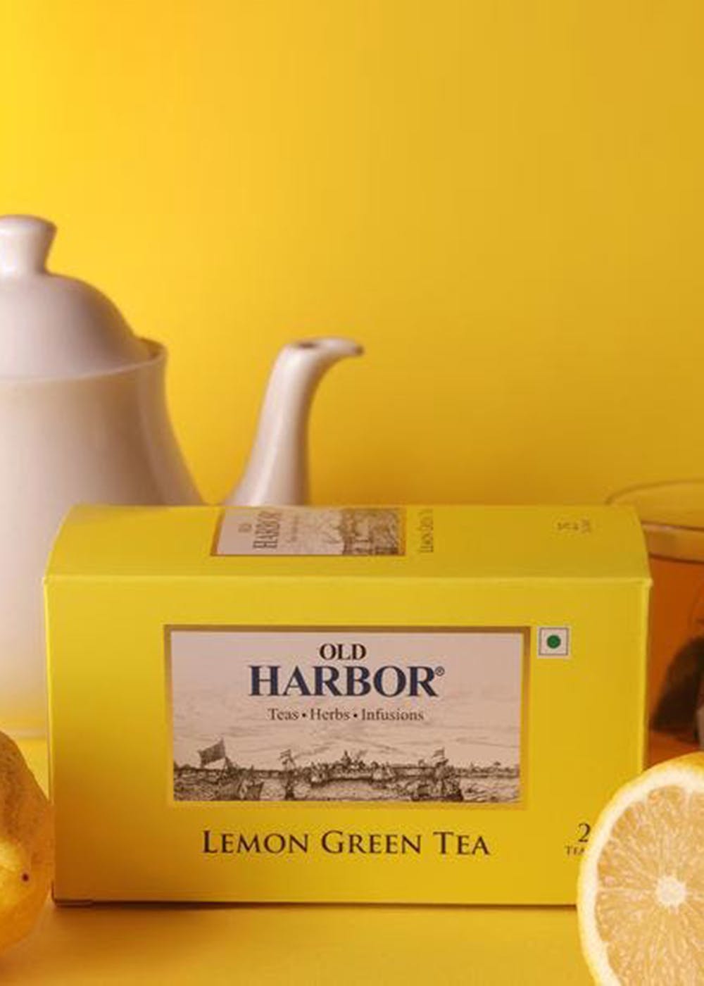 Lemon Green Tea Bags Combo - Set of 2 (25 Tea Bags Each)