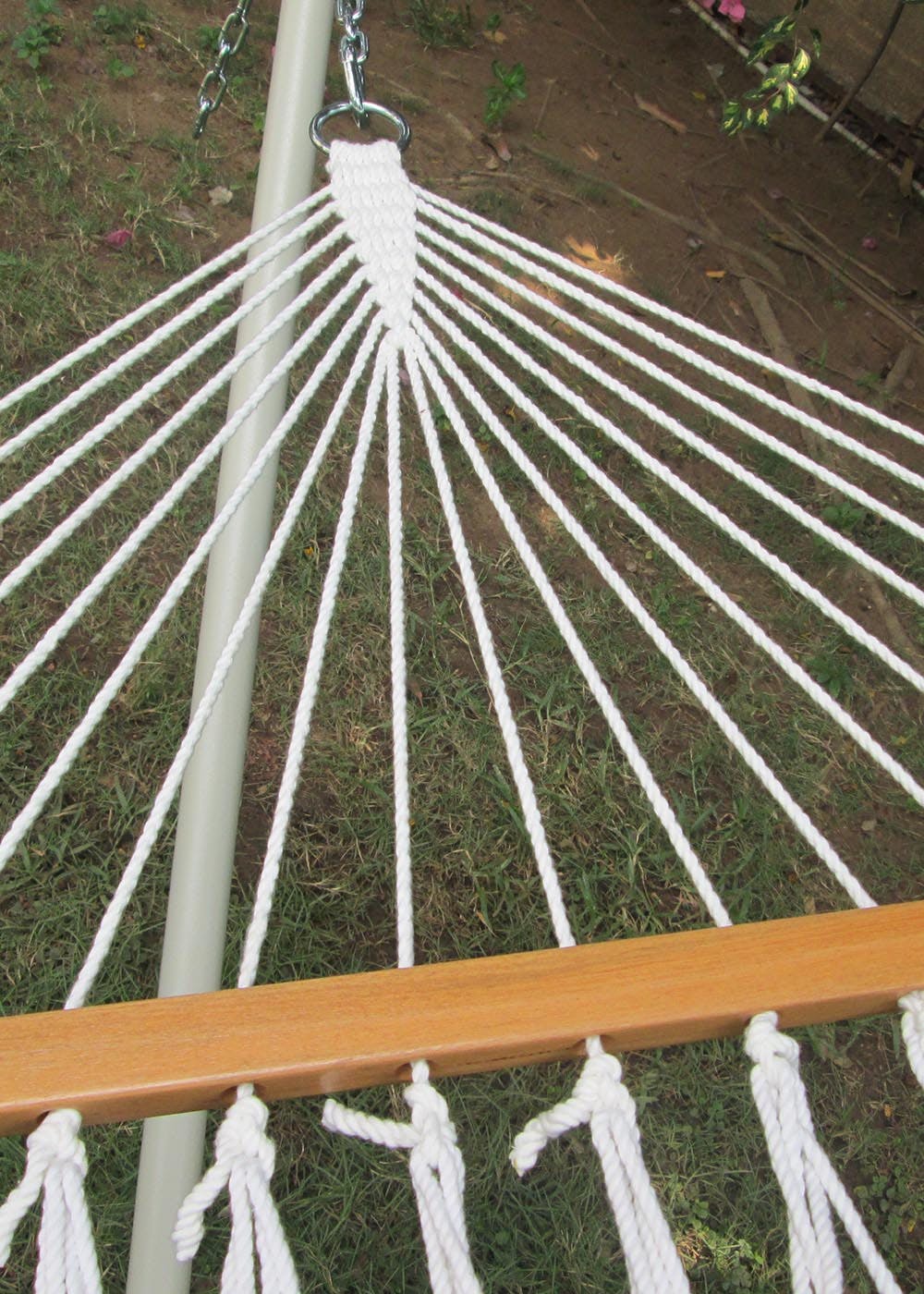 Get Cotton Rope Outdoor Hammock - (4Ft x 11Ft) (Natural) at ₹ 2499