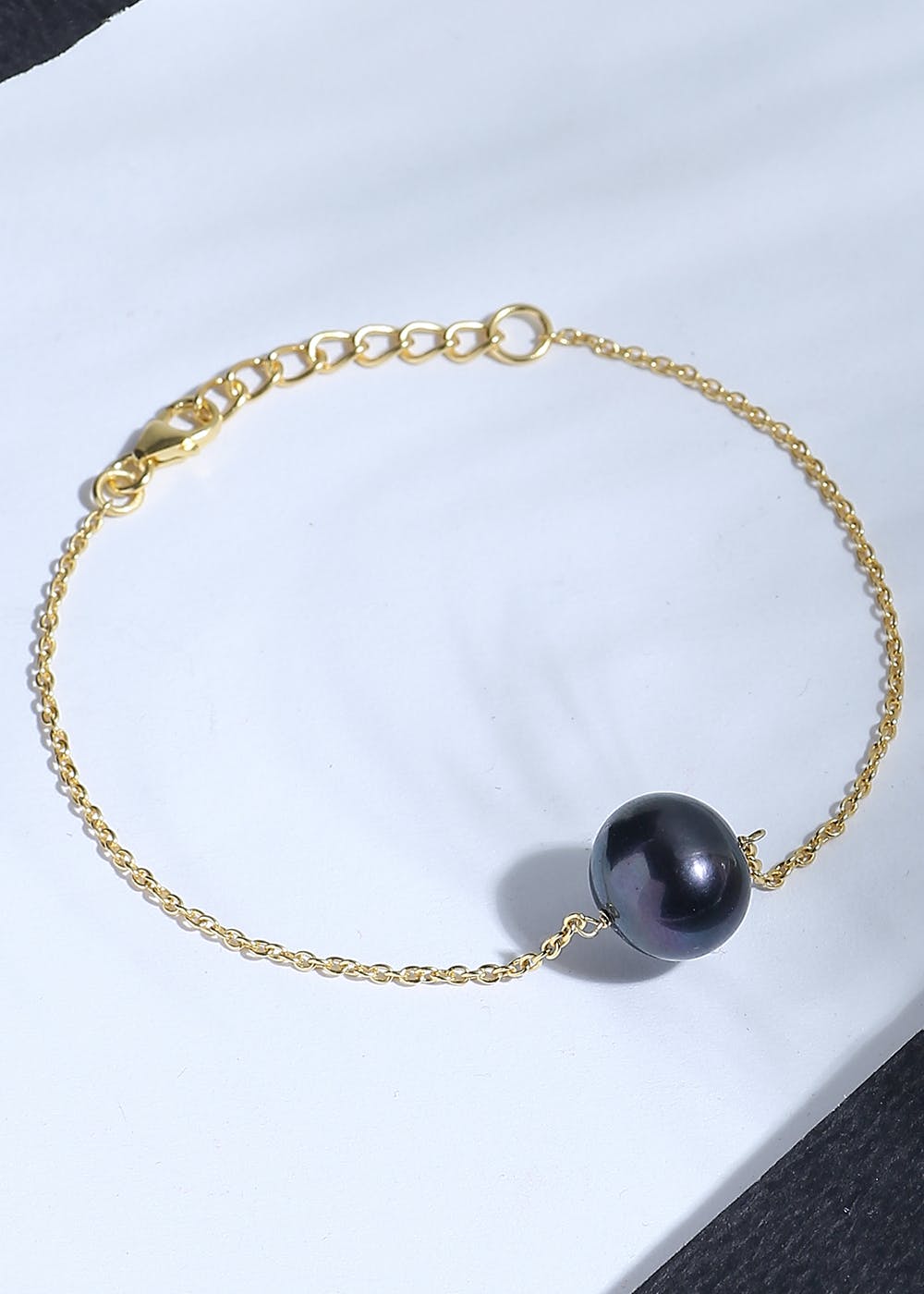 10mm Simulated Black Pearl Bracelet Made with India  Ubuy