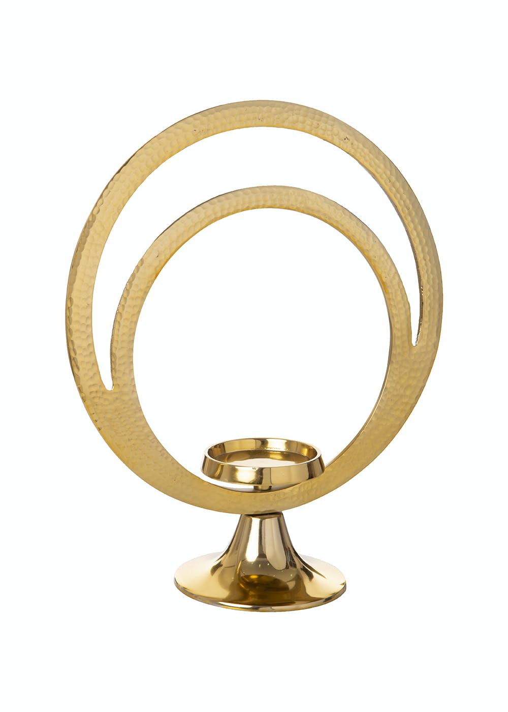 Candle Stand Double Ring Gold