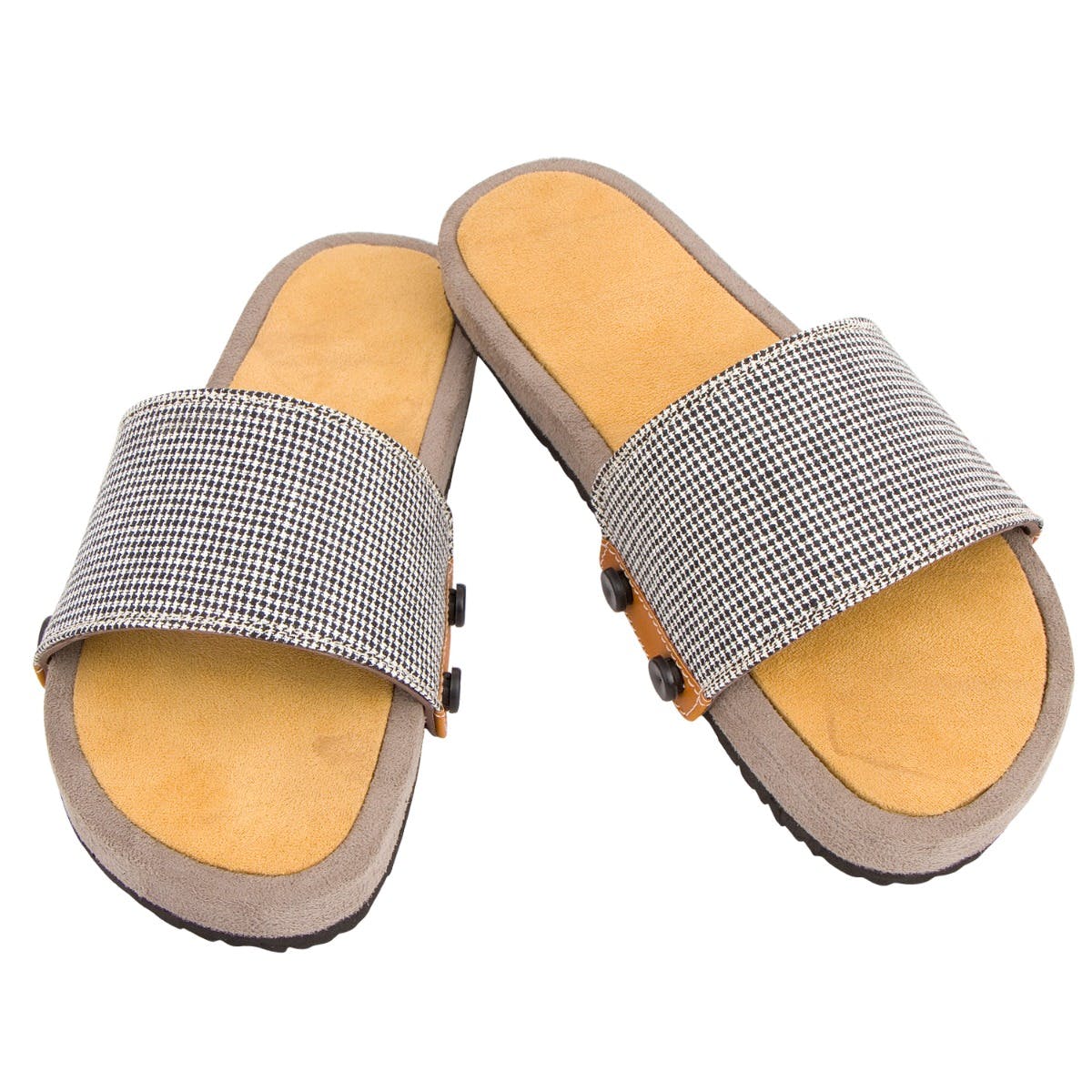 gold sequin slides