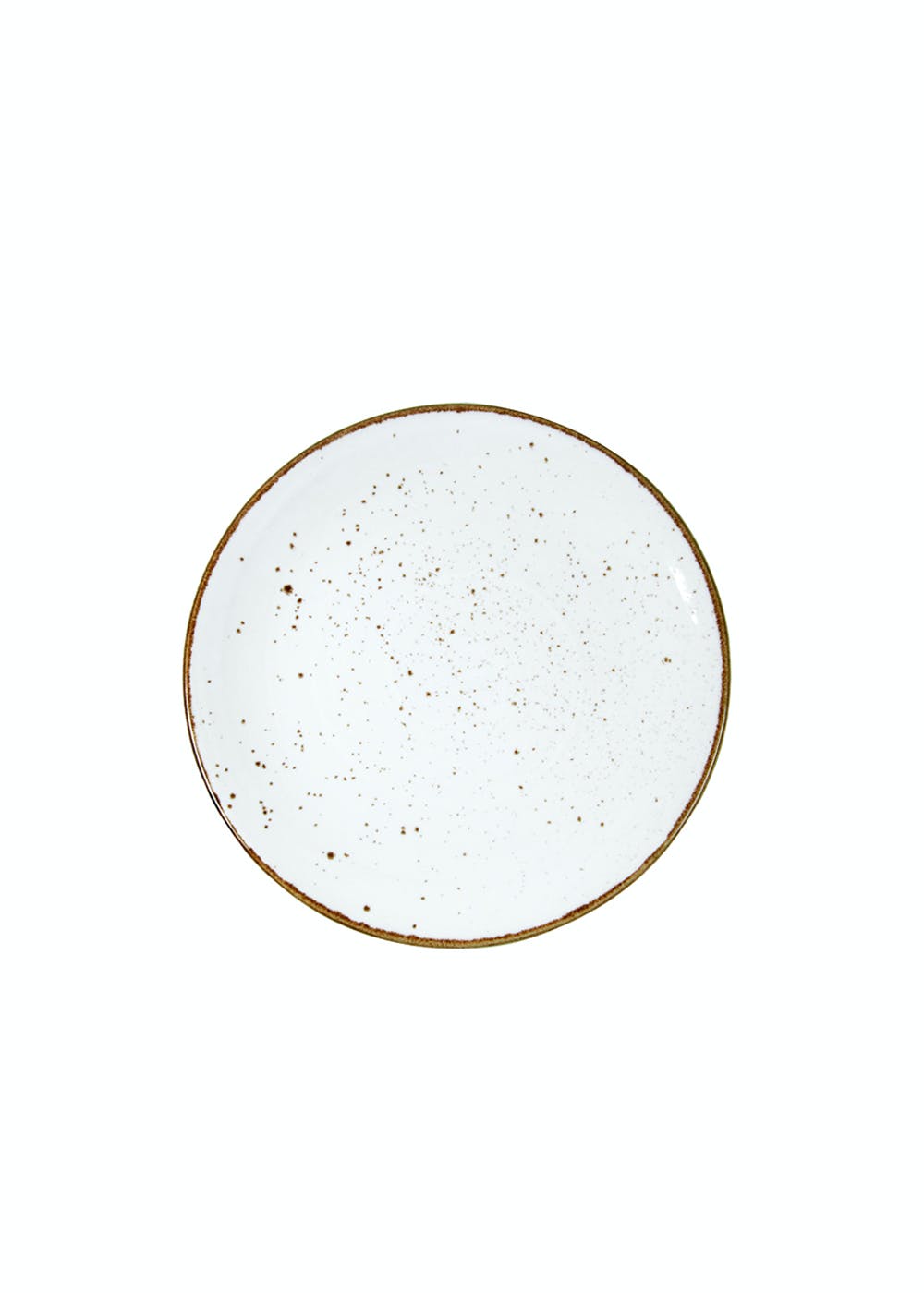 Rustic Rimmed Dinner Plate - Set of 2 - White