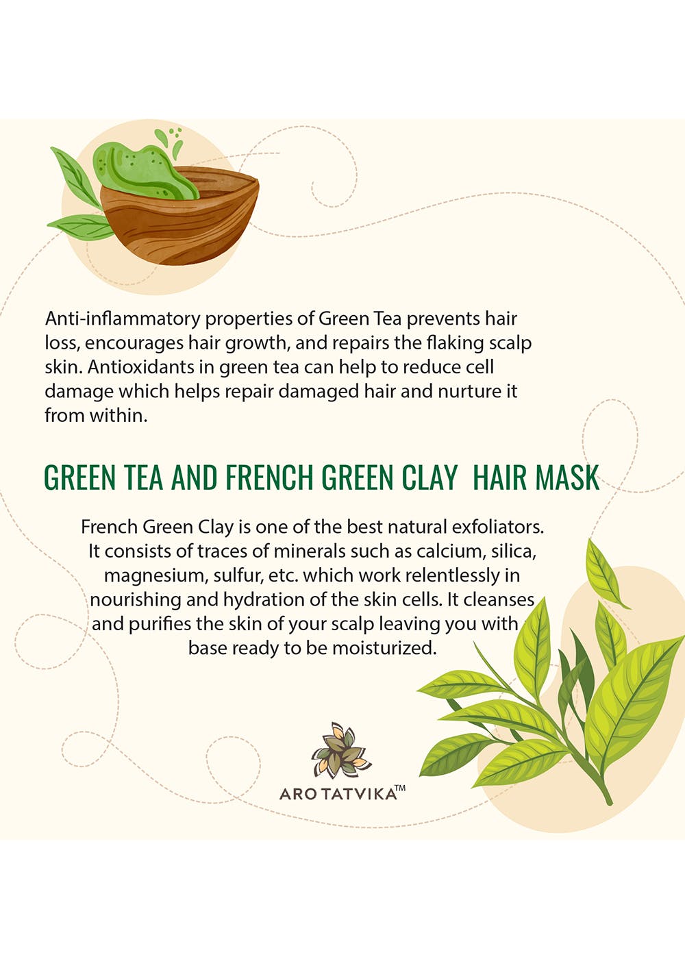 Get Green Tea & French Green Clay Hair Mask - 25ml at ₹ 60 | LBB Shop